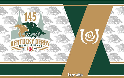 Tervis Kentucky Derby 145 2019 Stainless Steel Insulated Tumbler with Lid, 20 oz, Silver