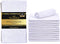 Talvania Bar Mop Towels 16?x19?, White Kitchen Bar Towel 12 Pack, 100% Cotton Ribbed Cleaning Cloths Rags, Super Absorbent Terry Multi-Purpose Bar Mops Shop Towels for Home Restaurant Commercial Use