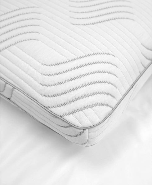 SensorGel Charcoal Memory Foam Built-in iCOOL Technology System, Created for Macy's Bed Pillow, 1 Count (Pack of 1), White
