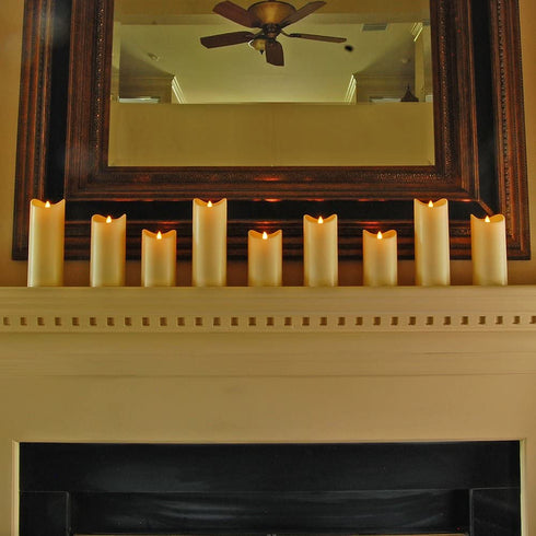 LumaBase 93101 Battery Operated 5" Pillar Candle with Moving Flame