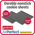 Good Cook AirPerfect 2-Pack Nonstick Cookie Sheets, Insulated Carbon Steel, Medium 14" x 12" and Large 16" x 14"