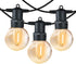 LED Outdoor String Lights, Outdoor Patio Lights, Shineled Waterproof IP64 Commercial Connectable Porch Lights with 12 G40 Globe Plastic Bulbs (2 Spare) for Patio, Backyard, Garden, Bistro, Café (25FT)