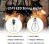 LED Outdoor String Lights, Outdoor Patio Lights, Shineled Waterproof IP64 Commercial Connectable Porch Lights with 12 G40 Globe Plastic Bulbs (2 Spare) for Patio, Backyard, Garden, Bistro, Café (25FT)