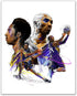 Kobe Bryant Watercolor Wall Art Decor Prints - Set Of 4 (8x10) Inch Poster Photos