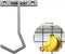 DIKALU Metal Banana Hanger - Under Cabinet Hook for Bananas or Other Kitchen Items. Keep Banana Fresh (Silver Color X 1pc)