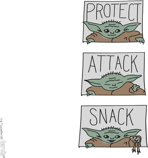 Tervis Made in USA Double Walled Star Wars - The Mandalorian Protect Attack Snack Insulated Tumbler Cup Keeps Drinks Cold & Hot, 24oz, Clear