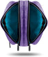 JEMIA Multi Compartments Collection 3 Independent Zipper Compartments Pencil Case (Purple, Polyester)