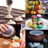 GARCENT Macaron Baking Mold, Non-Stick Silicone Pastry Baking Mat Set, 48 Capacity with Food Tongs, Measuring Spoon, Silicone Spatula, Cake Decorating Supplies