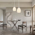Glassland Pendant Light, 1 Light Kitchen Lighting in Brushed Nickel with White Glass, ETL Listed
