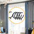 ANJUU 36 Pack 38mm Inner Diameter Metal Curtain Drape Sliding Eyelet Rings Black Tone