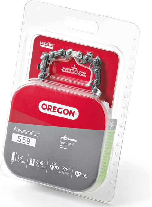 Oregon S59 AdvanceCut 16-Inch Semi Chisel Chainsaw Chain, Fits Homelite