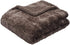 Amazon Basics Fuzzy Faux Fur Sherpa Throw Blanket, 50"x60" - Solid Brown
