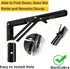 Folding Shelf Brackets Heavy Duty Floating Shelves Hardware x2, Floating Shelf Bracket 16 Inch, L Brackets for Shelves, Folding Table Hinge Folding Shelf Bracket Folding Table Bracket Folding Bracket