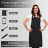 Cotton Blended Extra Large XXL Aprons for Women / Men with 2 Pockets for Cooking, Kitchen, Barber, Gardening, BBQ, Chef Apron