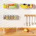 Wall Basket, Cambond Metal Wall Mounted Wire Baskets for Storage, Durable Hanging Wire Wall Basket Pantry Organizer for Kitchen, Home, Office, Bathroom, Garage, Mount Hooks Included 4 Pack (White)