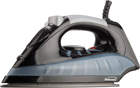 Brentwood MPI-62 Non-Stick Steam Iron, Black