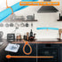 ANFU Stove Cover, Stove Covers for GAS Burners, Stove Top Cover Protector for Glass Electric Stove Washer Dryer, Waterproof Heat Resistant Silicone Baking Mat (27.6*19.7*0.04inch, Blue)