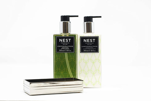 NEST Fragrances Soap & Lotion Silver Tray