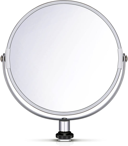 Neewer 8 inches/20 Centimeters Glass Double-Sided Selfie Magnified Circular Makeup Mirror with Adapter for 18 inches Ring Light, Selfie, Portrait, Makeup