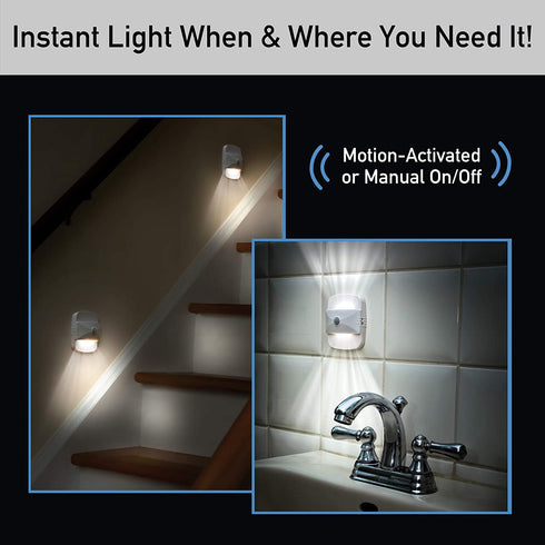 Sensor Brite UpDown Wireless Motion-Sensing LED Light, Automatic Accent LED Light, Battery-Operated Night LED Light (Updown Light)