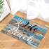 Fangship Indoor Doormat Front Door Welcome Mat Ocean Coastal Starfish Beach Retro Wood Grain Life is Better at The Beach Non Slip Floor Mat Entryway Rug Durable Low-Profile Mat Home Decor- 16" x 24"