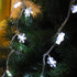 POP Mart Snowflake Lights 80 LED Christmas Lights Snow String Lights 34FT Twinkle Fairy Lights USB Battery Operated Waterproof Christmas Decoration for Indoor Outdoor Garden 8 Modes Remote Cool White
