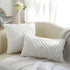 decorUhome Cream White Throw Pillow Covers 20x20 Inches Set of 2 Soft Fluffy Decorative Pillow Cases for Couch Bed Sofa