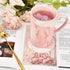 Mom Coffee Mug Best Cat Mom Ever Funny Coffee Mug for Cat Lovers Mom Best Mothers Day Birthday Gifts for Mom from Daughter or Son 14 Oz Pink with Box Packing Spoon Coaster