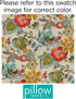 Pillow Perfect Outdoor/Indoor Alatriste Ivory Lumbar Pillows, 11.5" x 18.5", Floral, 2 Piece