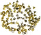 PSCCO 100pcs Bullet Cone Rivets Spike Studs Bead Sewing Bracelets Sew On,Stick On,DIY Garments Accessories 8mm (Silver+Light Golden)