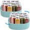 Peohud 2 Pack Lazy Susan Turntable, 9 Inch Cabinet Organizer, Rotating Storage Container for Kitchen, Cabinets, Pantry, Spinning Organizer Rotating Spice Rack Holder for Condiments, Cosmetic
