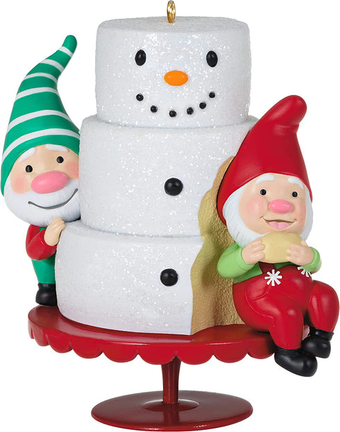 Hallmark Keepsake Christmas Ornament 2021, Gnome for Christmas Gnomes with Cake
