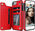 iPhone 6S Plus Wallet Case,iPhone 6 Plus Flip Case for Women/Men,iPhone 6s Plus Purse Case,Auker Vintage Leather Folio Flop Secure Fit Magnetic Closure Folding Case with Wallet/Card Holder