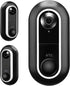 Meffort Inc Wall Mount Bracket Cover UV Weather Resistance Wall Plate compatible for Arlo Video Doorbell Wired Flat or Angled Mounting - Black