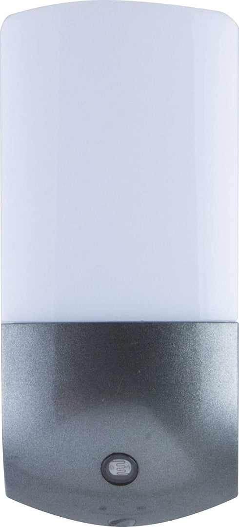 Energizer LED Automatic Night Light, Smart Dusk-to-Dawn Sensor, Plug-in, Energy Efficient, Ideal for Bedroom, Bathroom, Kitchen, Hallway, Charcoal, 2 Pack, 37102