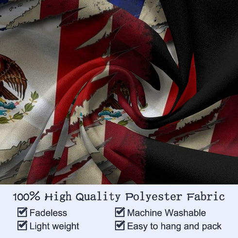Proud Mexican American Flag Decorative Tapestry Tapestries Wall Hanging Art Decoration For Bedroom/Living Room/Dorm 60x90 Inch
