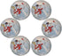 Christmas Snowman Cardinal Round Placemats Set of 6 Table Placemats Xmas Trees New Year Snow Place Mats Tablemats 15 inch for Kitchen Dining Table Dinner Kids Holiday Party