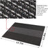 Candumy Black Placemats for Dining Table Set of 6, Washable Woven Vinyl Placemat Non-Slip Heat Resistant Kitchen Table Mats Easy to Clean