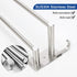 Siyzda Double Towel Bar 16 Inch, 304 Stainless Steel Bath Towel Rack for Bathroom Kitchen, Two Installation Method - Self Adhesive & Wall Mounted (Brushed Nickel)