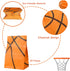 30 Pieces Basketball Party Favor Bags Basketball Goody Treat Bags Basketball Pattern Snacks Candy Biscuits Toys Bags for Kids Boys Teens Adults Basketball Theme Birthday Party Supplies (Orange)