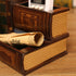 Tosnail Decorative Wooden Pencil Holders Desk Organizer - Library Book Design
