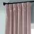 HPD Half Price Drapes VPYC-161207-84 Plush Velvet Curtain (1 Panel), 50 X 84, Ballet Pink