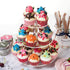 Acrylic Cupcake Stand, Clear Dessert Tower Holder Display with Base for Wedding, Party, Baby Shower, 3 Tier Round, Transparent