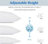 WAJ Shredded Memory Foam Pillow Queen Size Bed Cooling Pillows for Sleeping with Washable Bamboo Cover, Adjustable Gel Infused Foam Fill for Side Back and Stomach Sleepers