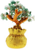 SING F LTD Feng Shui Money Luck Stone Tree Crystal Art Decoration Office Living Room Good Luck Best Gift Green