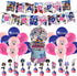 32 Pcs Gacha Life Theme Birthday Party Decorations,Party Supply Set for Kids with 1 Happy Birthday Banner Garland , 13 Cupcake Toppers,18 Balloons for Party Decorations