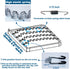Kaupuar 21" Sofa Upholstery Spring Replacement Kit for Repair Couch Recliner Parts Chair fix Sagging seat