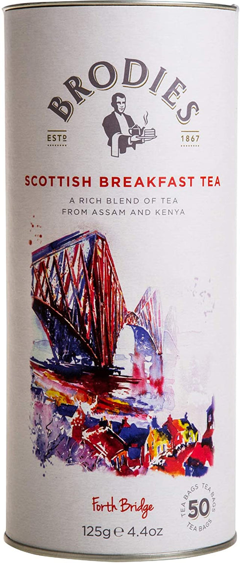 Brodies Tea, Scottish Breakfast, 50-Count Tea Bag 4.4oz
