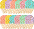 48 Pcs Ice Cream Party Plates, 10'' Disposable Paper Plates, Cute Sundae Party Supplies for Kids Boys Girls Toddlers, Birthday Baby Shower Decorations