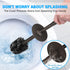 Toilet Brush and Holder 2 Pack, Toilet Bowl Brush with Extra Long Handle, Toilet Scrubber and Covered Holder, Toilet Brushes for Bathroom-Space Saving, Covered Brush, Durable, Deep Cleaning(Bronze)